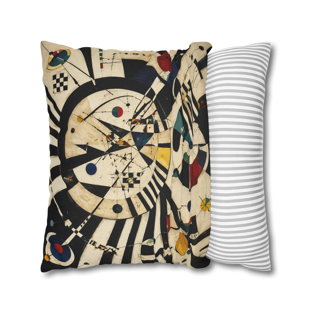 Leopard Art Decorative Pillowcase — Retro Abstract Wildlife Throw Pillow Cover