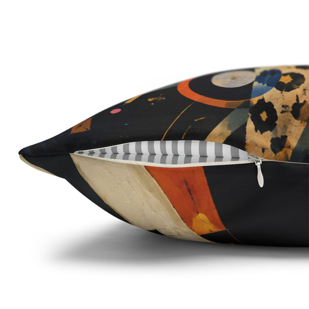 Leopard Art Decorative Pillowcase — Retro Abstract Wildlife Throw Pillow Cover