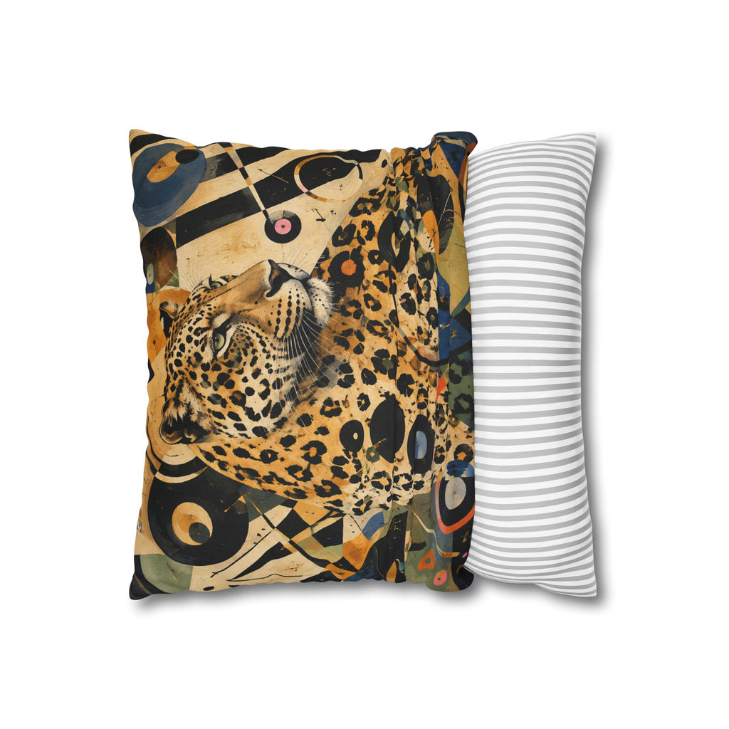 Leopard Art Pillowcase — Abstract Zebra-Stripe Decorative Cushion Cover