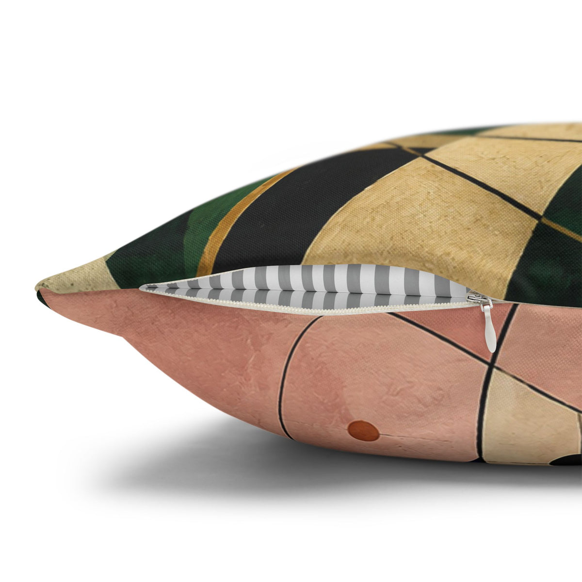 Abstract Basset Hound Decorative Pillowcase — Modern Geometric Dog Art Cushion Cover