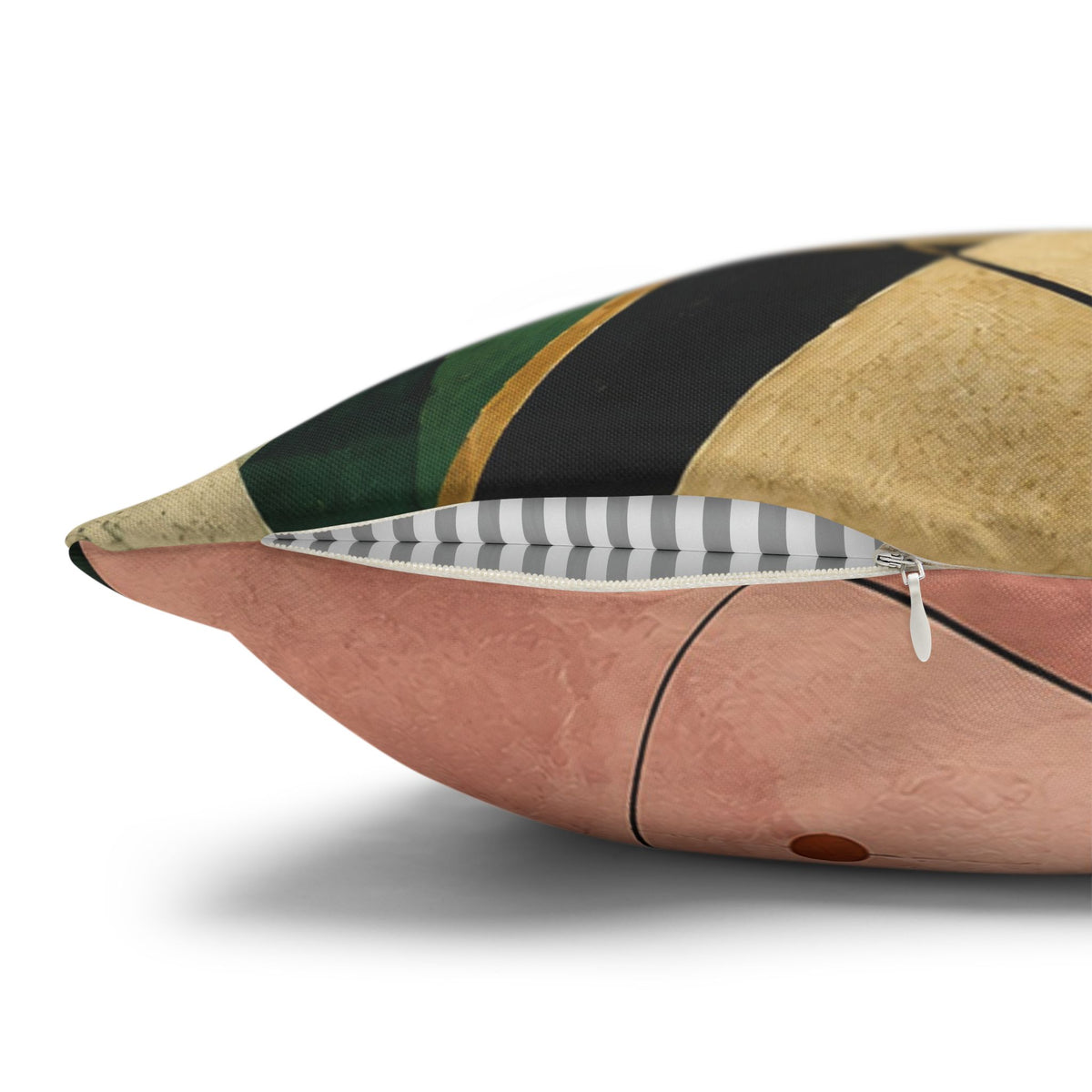 Abstract Basset Hound Decorative Pillowcase — Modern Geometric Dog Art Cushion Cover