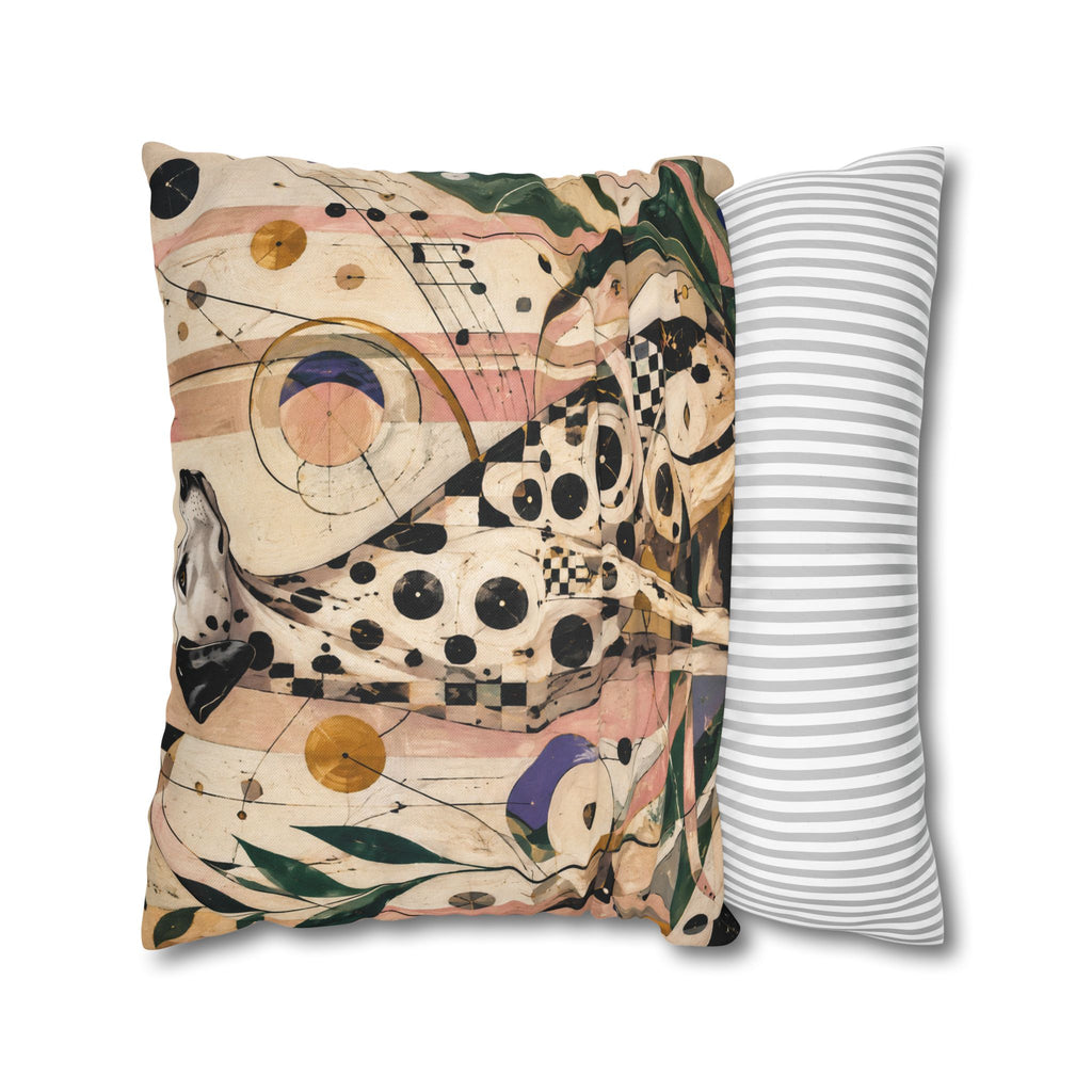 Abstract Musical Cat Decorative Pillowcase
