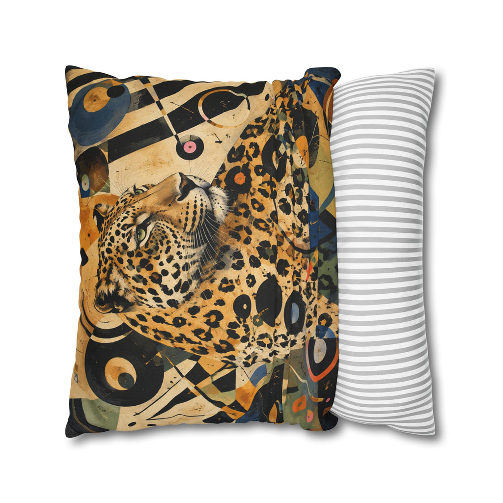 Leopard Art Pillowcase — Abstract Zebra-Stripe Decorative Cushion Cover