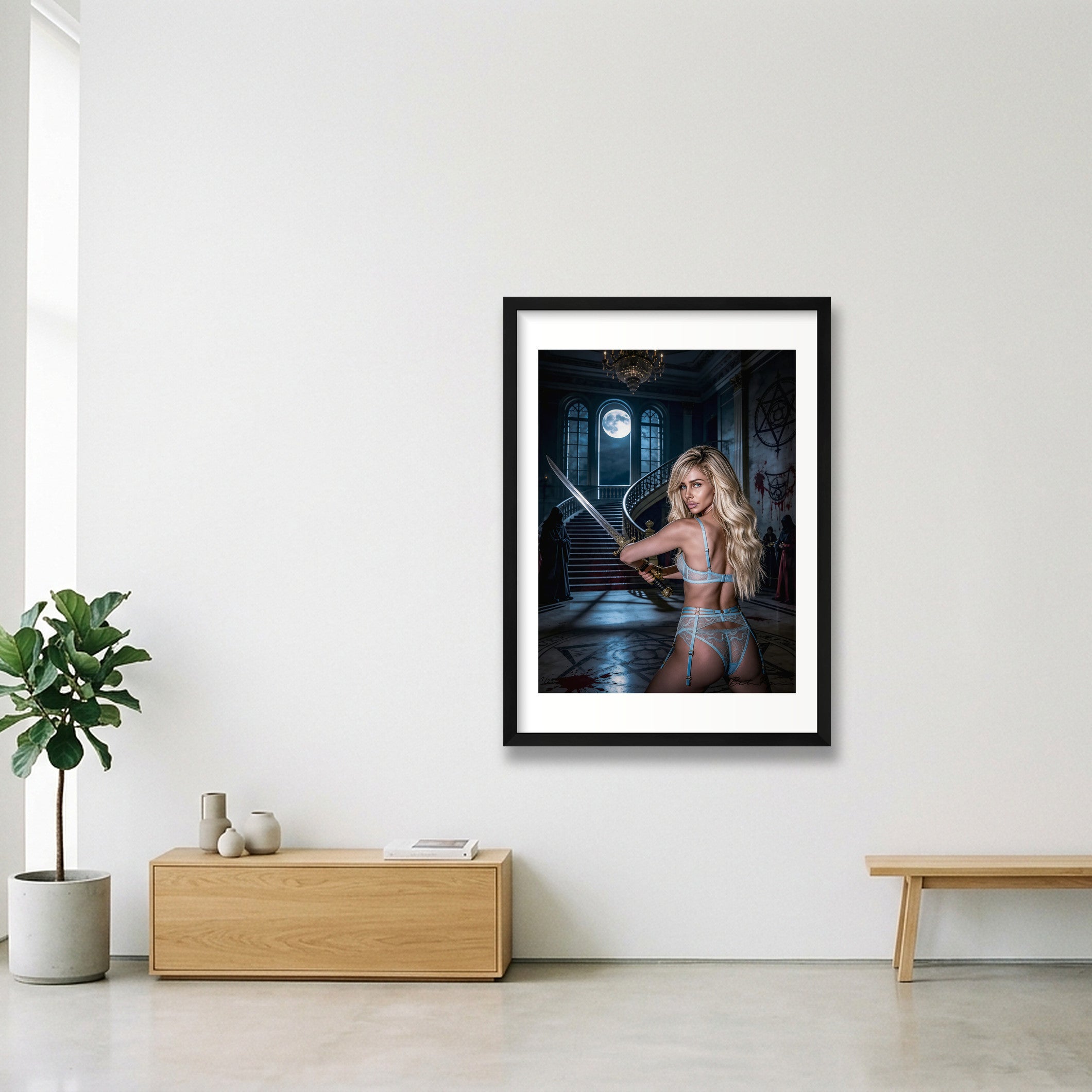 Red Magick-The Ritual — 42×59cm, 17×23" Black Frame