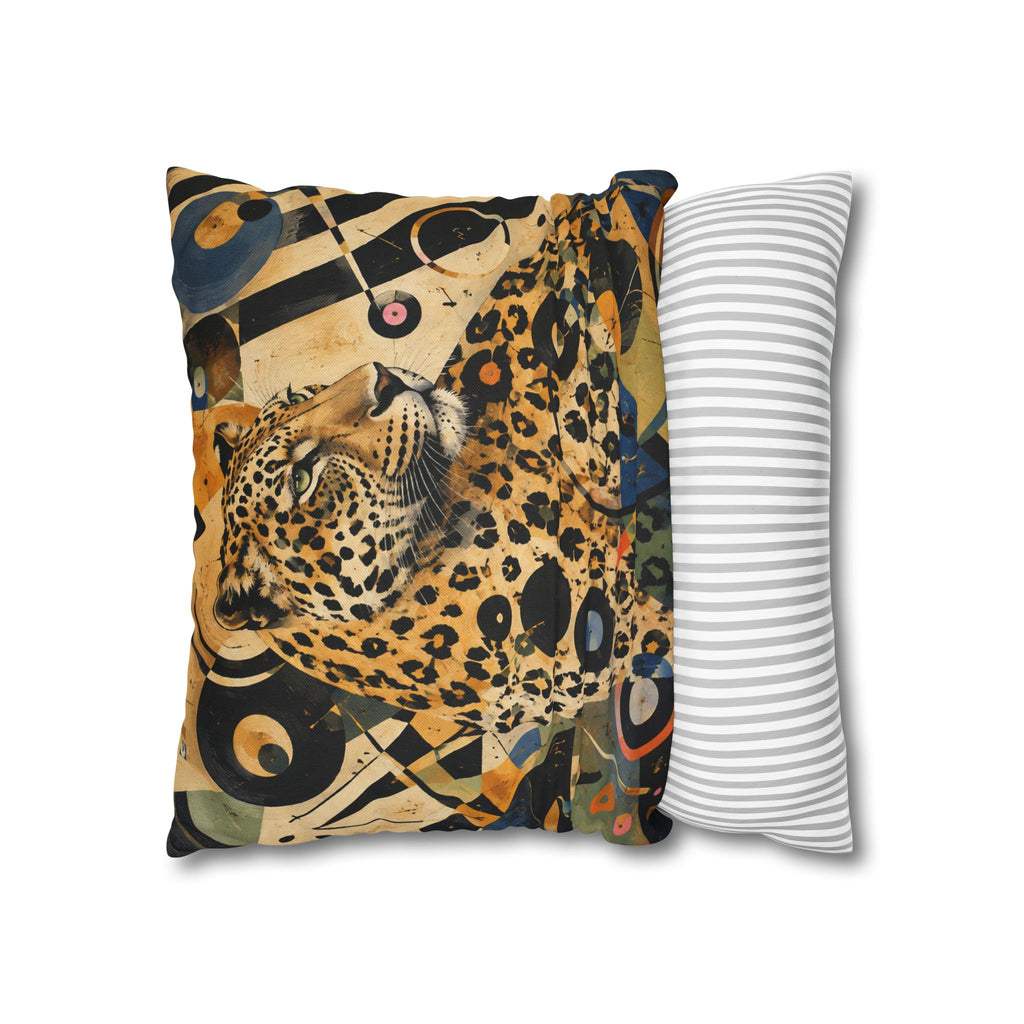 Leopard Art Pillowcase — Abstract Zebra-Stripe Decorative Cushion Cover