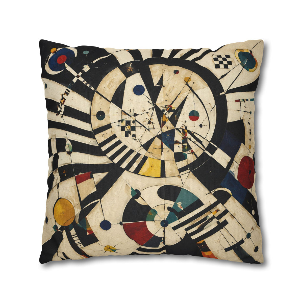 Leopard Art Decorative Pillowcase — Retro Abstract Wildlife Throw Pillow Cover