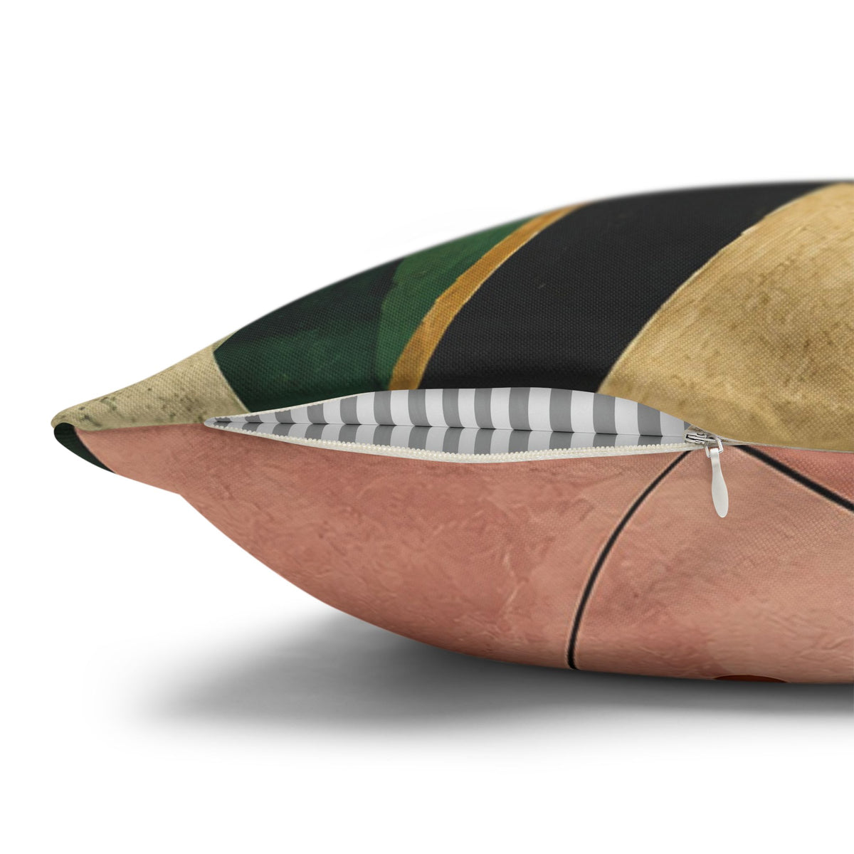 Abstract Basset Hound Decorative Pillowcase — Modern Geometric Dog Art Cushion Cover