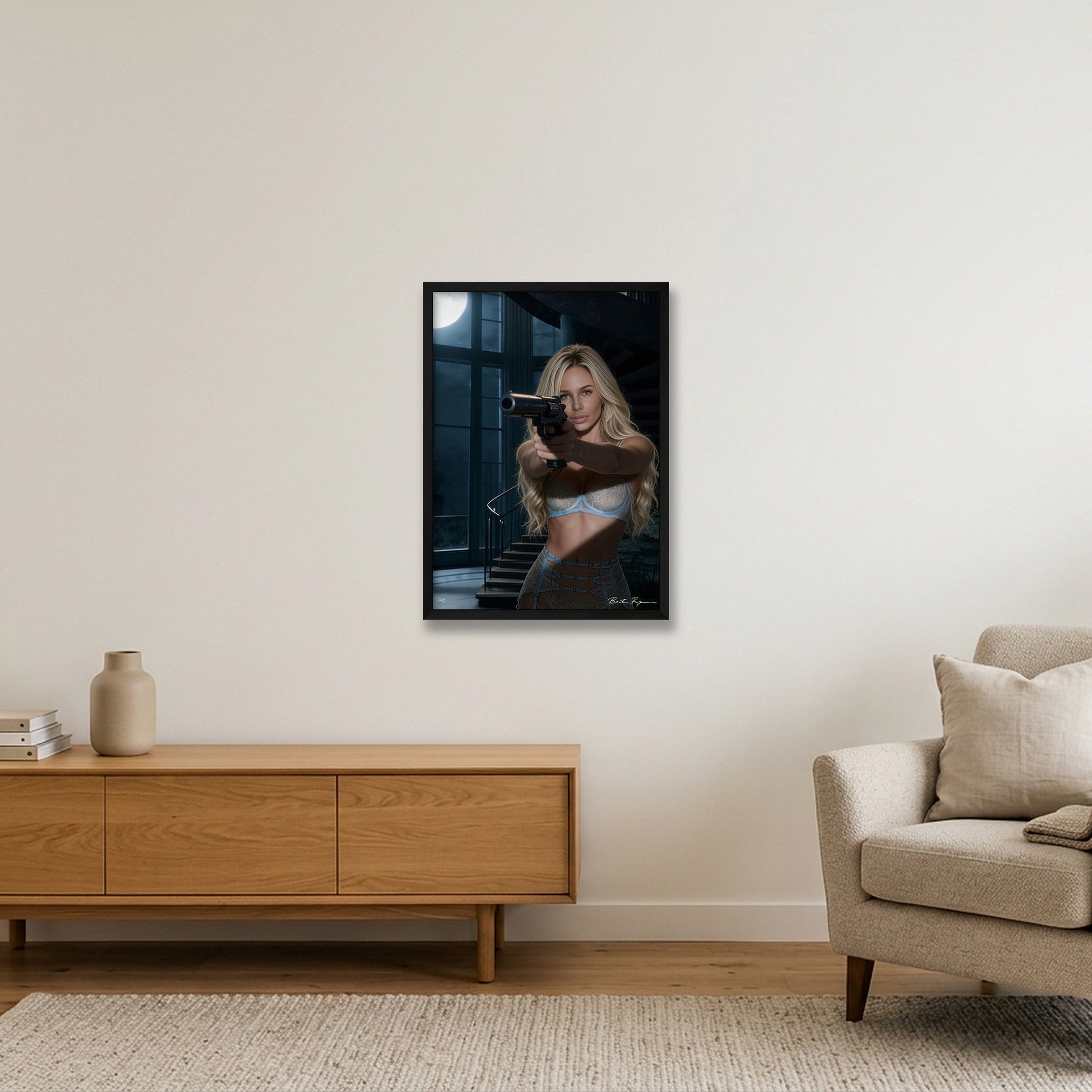 Not this Time — 42×59cm, 17×23" Black Frame