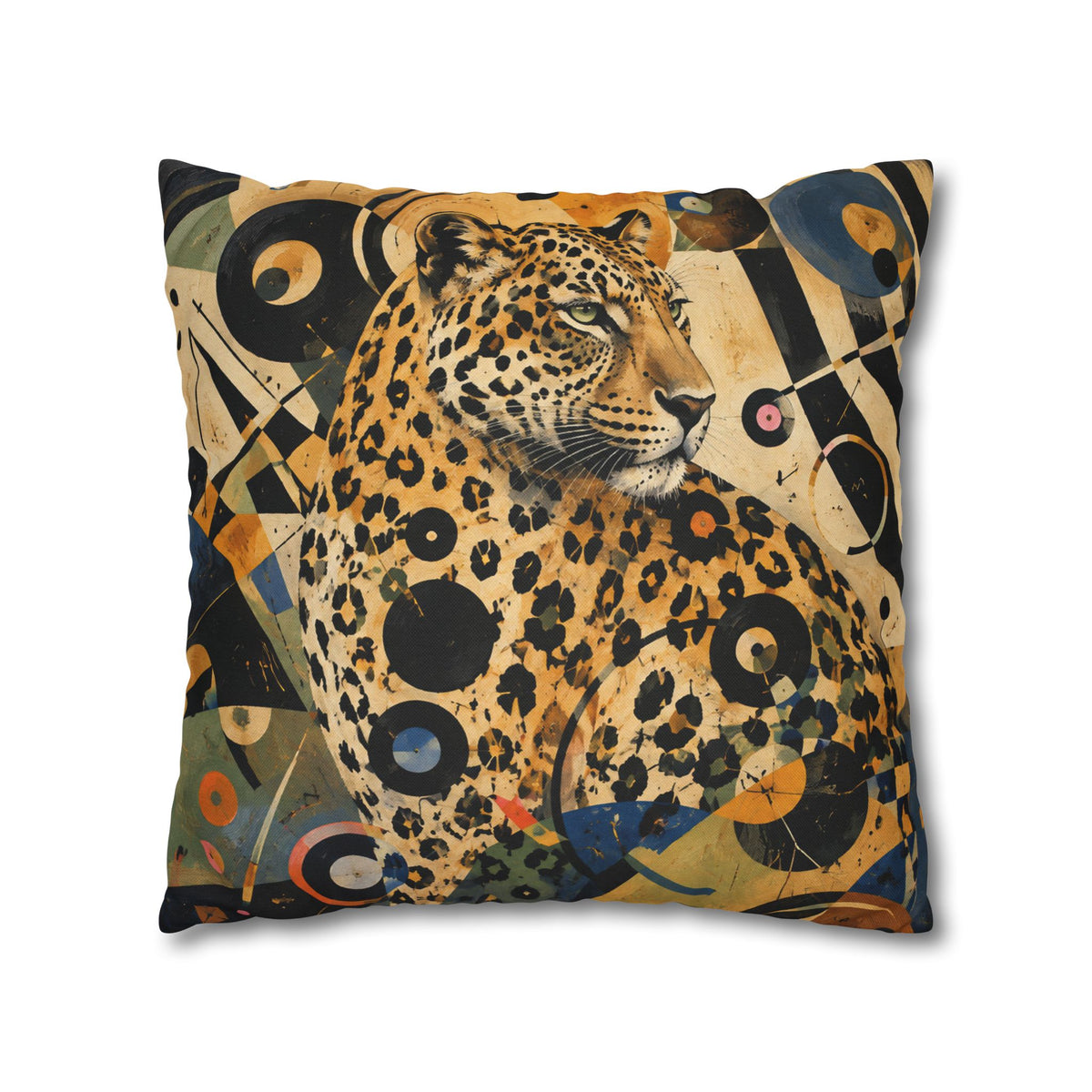 Leopard Art Pillowcase — Abstract Zebra-Stripe Decorative Cushion Cover