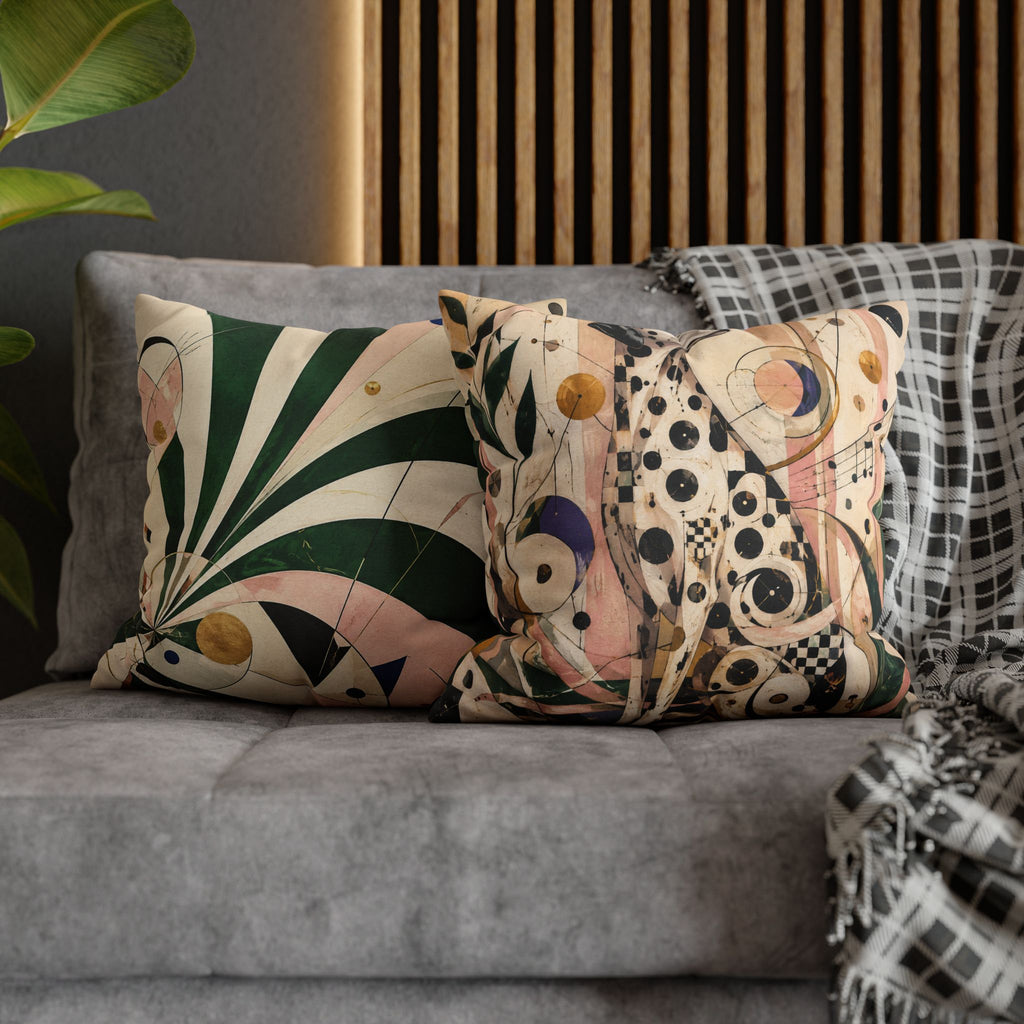 Abstract Musical Cat Decorative Pillowcase