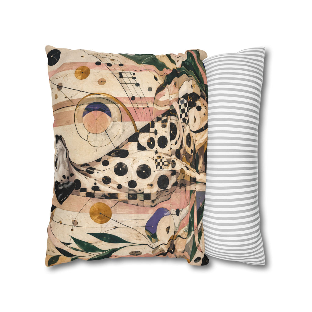 Abstract Musical Cat Decorative Pillowcase