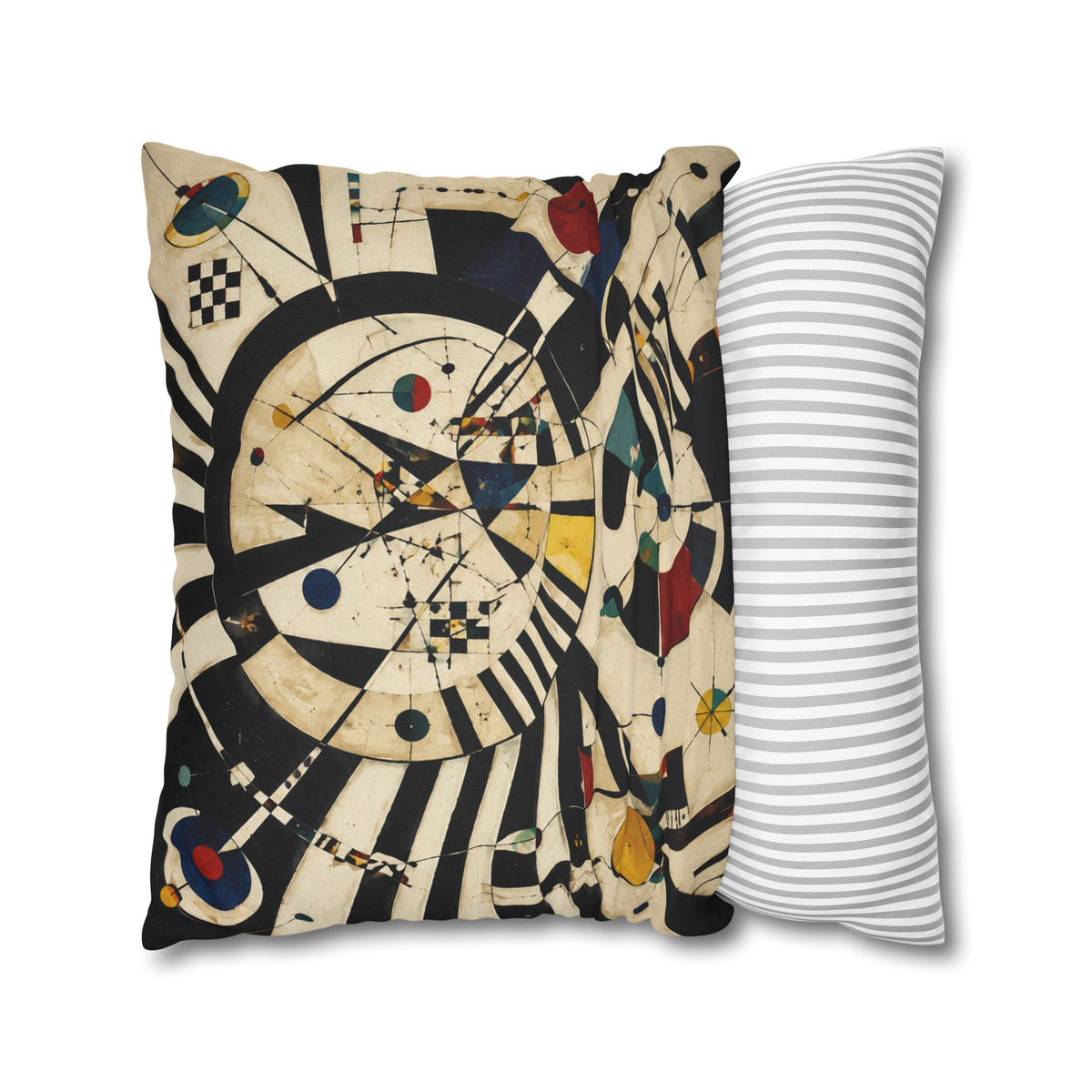 Leopard Art Decorative Pillowcase — Retro Abstract Wildlife Throw Pillow Cover
