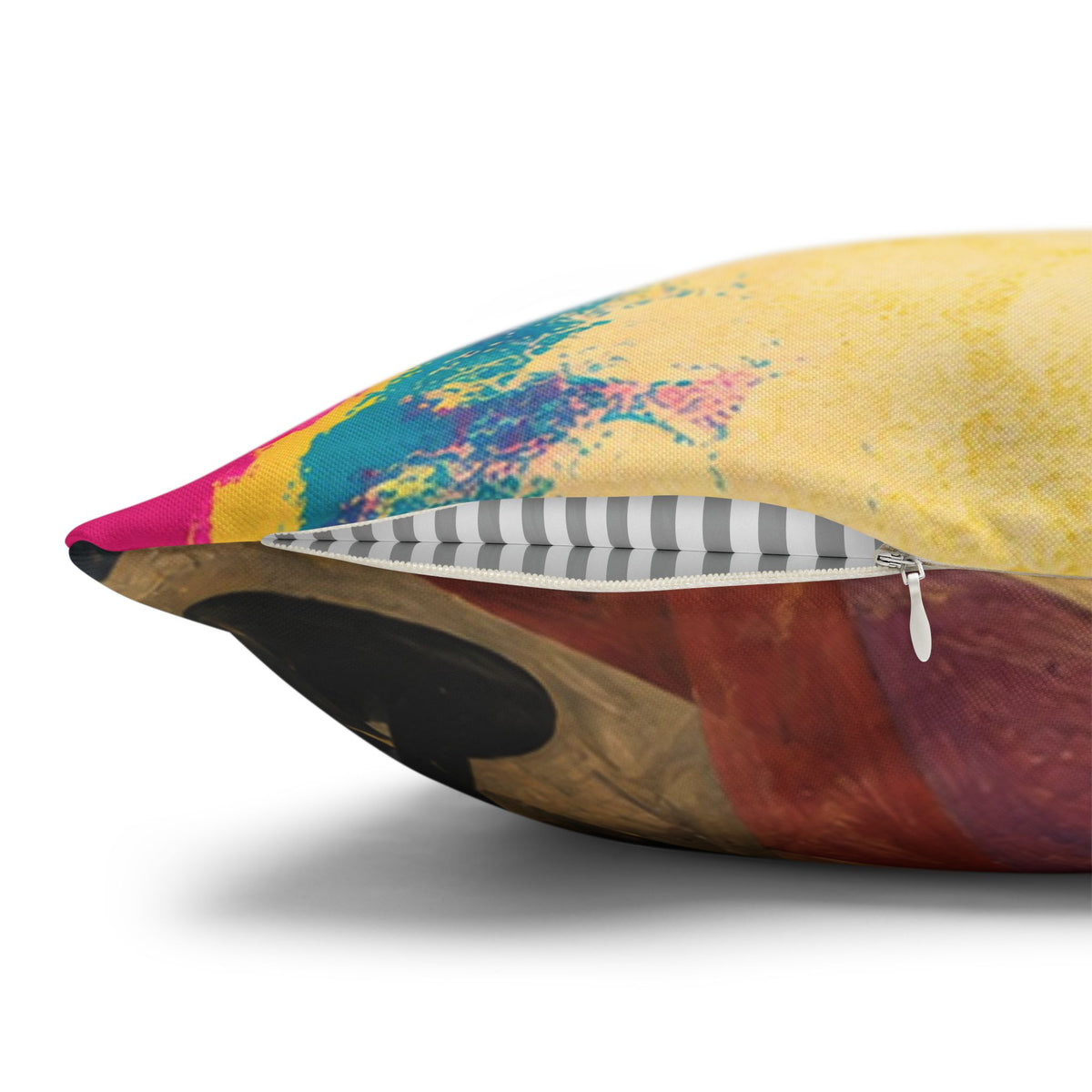 Colorful Pop Art Bichon Pillowcase - Vibrant Dog Accent Pillow