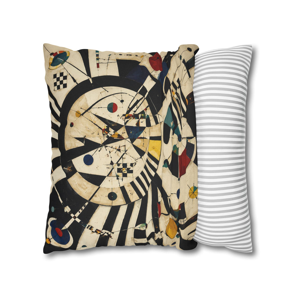 Leopard Art Decorative Pillowcase — Retro Abstract Wildlife Throw Pillow Cover