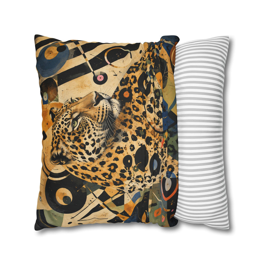 Leopard Art Pillowcase — Abstract Zebra-Stripe Decorative Cushion Cover