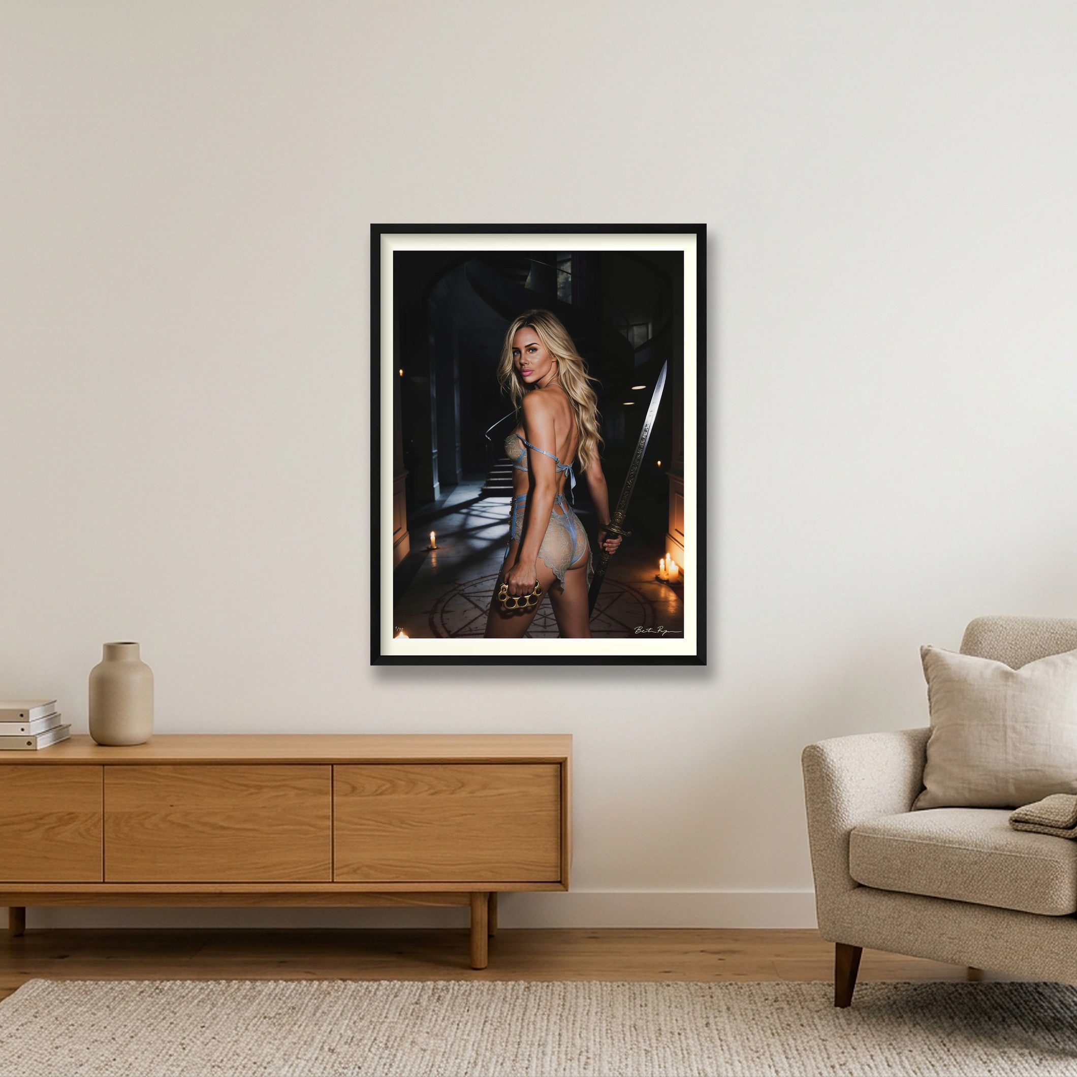 Brass — 60×80cm, 24×31" Black Frame