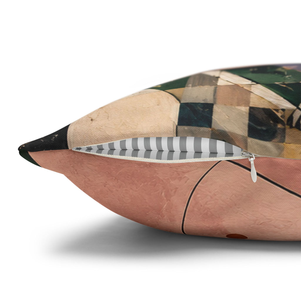 Abstract Musical Cat Decorative Pillowcase