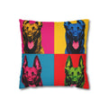 Pop Art Dog Pillowcase — Colorful German Shepherd Throw Pillow Cover
