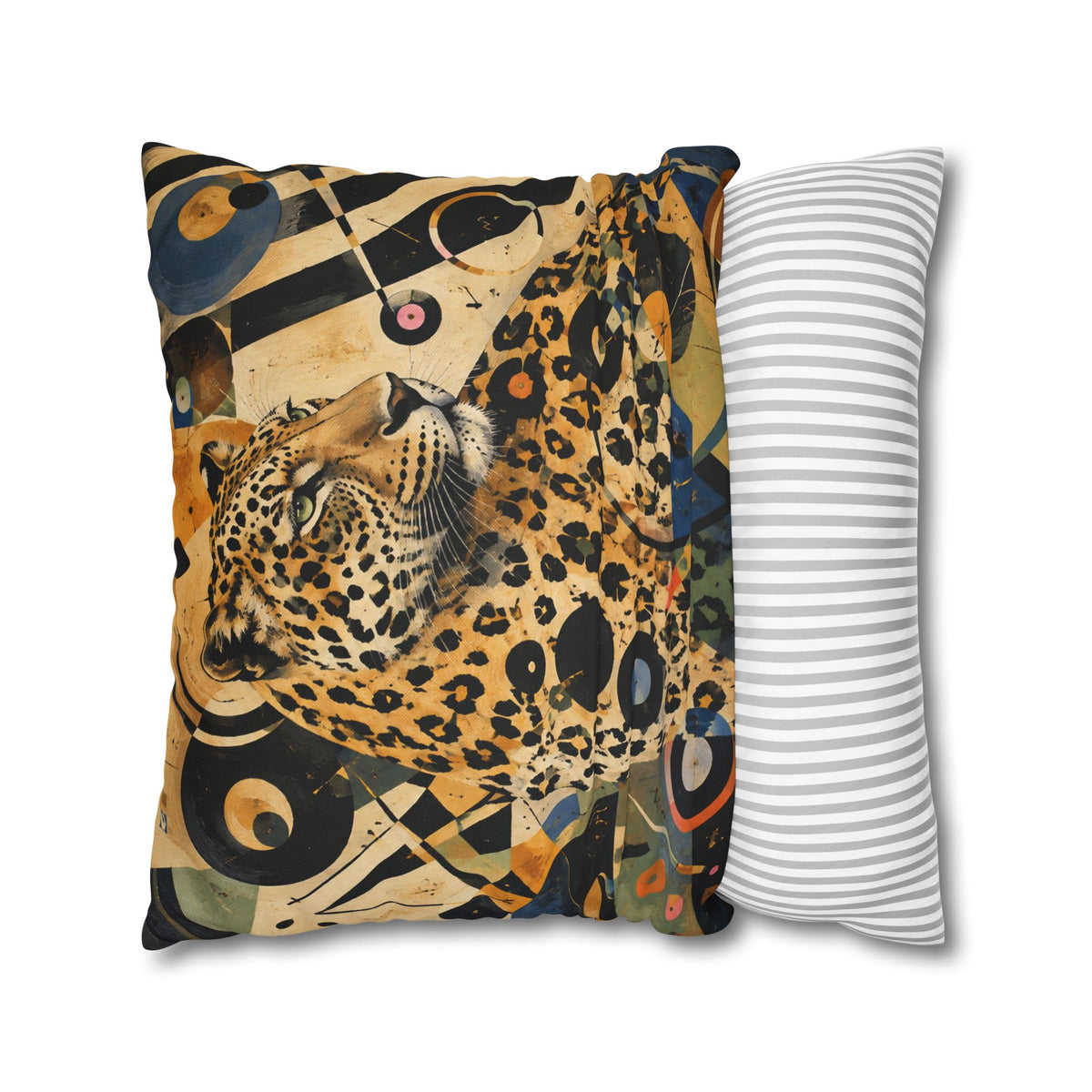 Leopard Art Pillowcase — Abstract Zebra-Stripe Decorative Cushion Cover