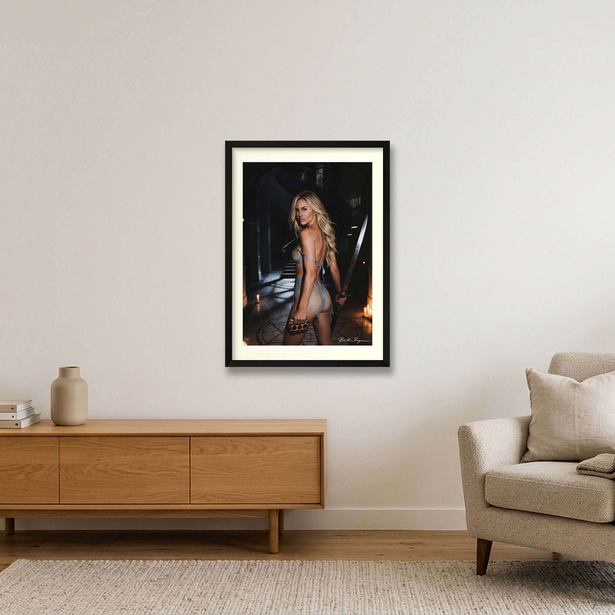 Brass — 42×59cm, 17×23" Black Frame