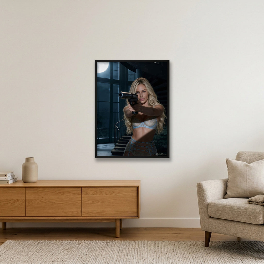 Not this Time — 60×80cm, 24×31" Black Frame