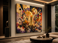 Cinema — unframed mirror-wrap stretched canvas mockup