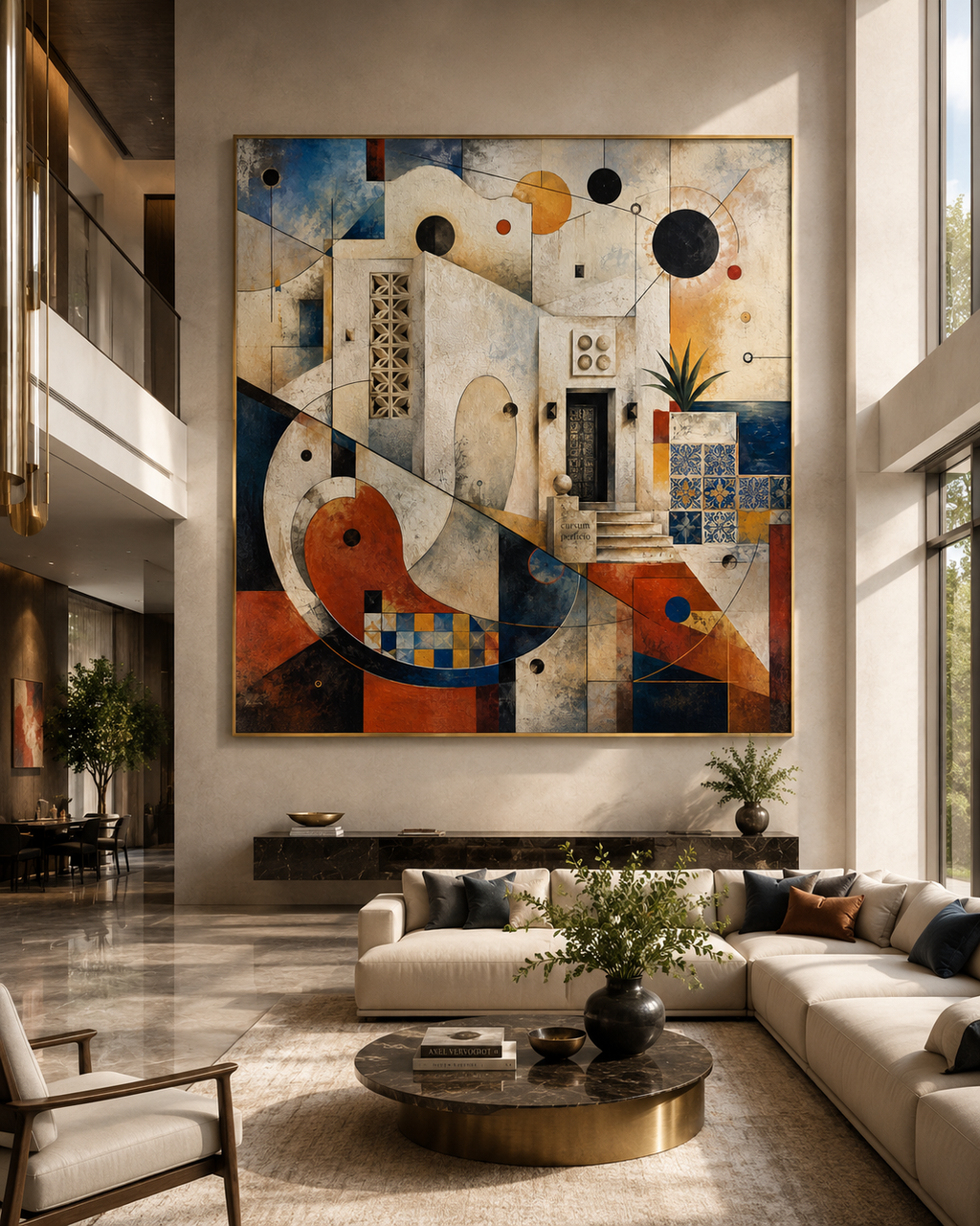 Firmament — gold floating frame mockup