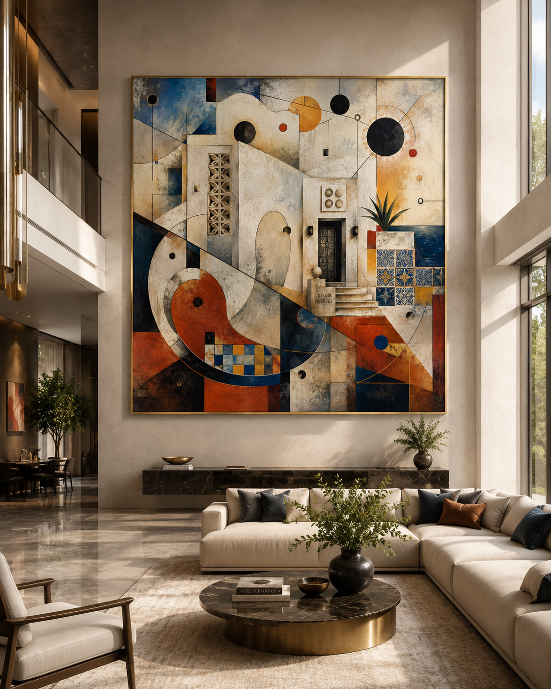 Firmament — gold floating frame mockup