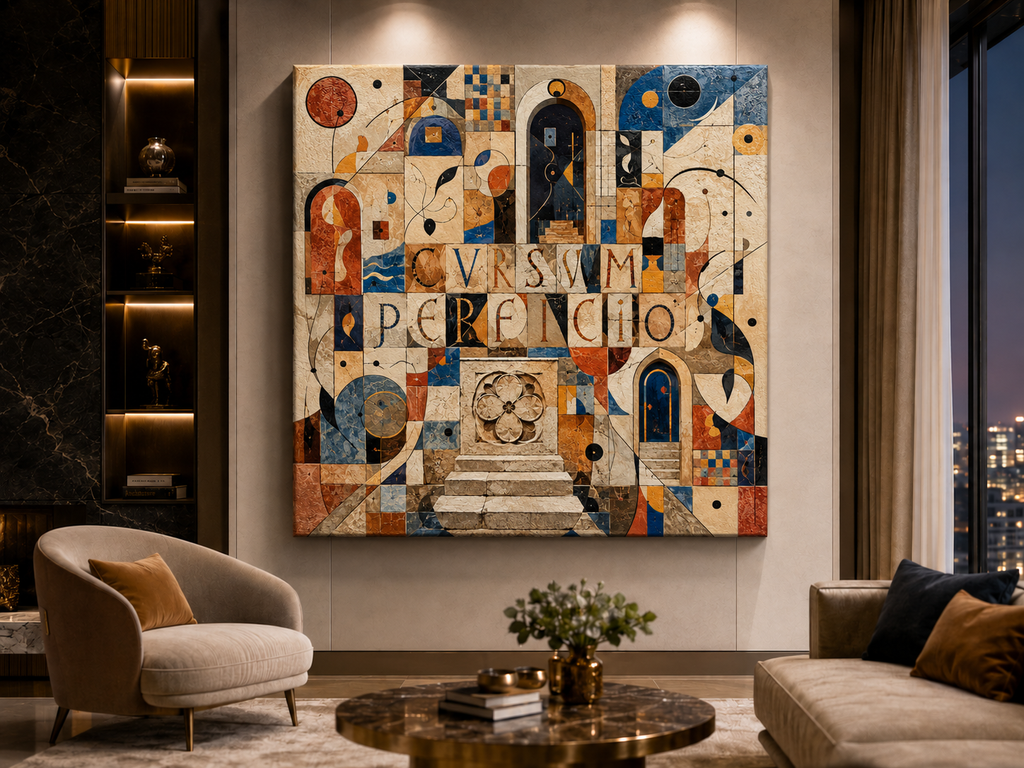 Impact — unframed mirror-wrap stretched canvas mockup