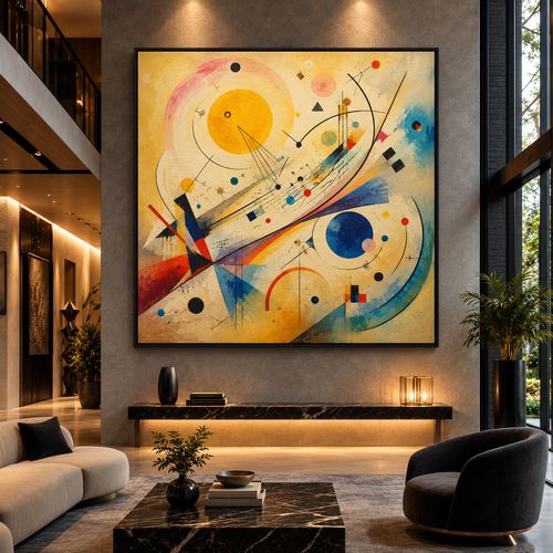 Awakening Orchestra at Sunrise — black floating frame mockup