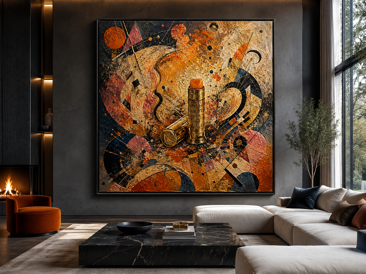 Superposition — black floating frame mockup