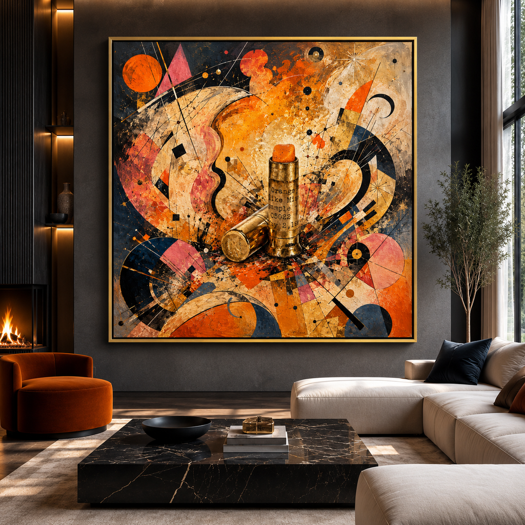 Superposition — gold floating frame mockup