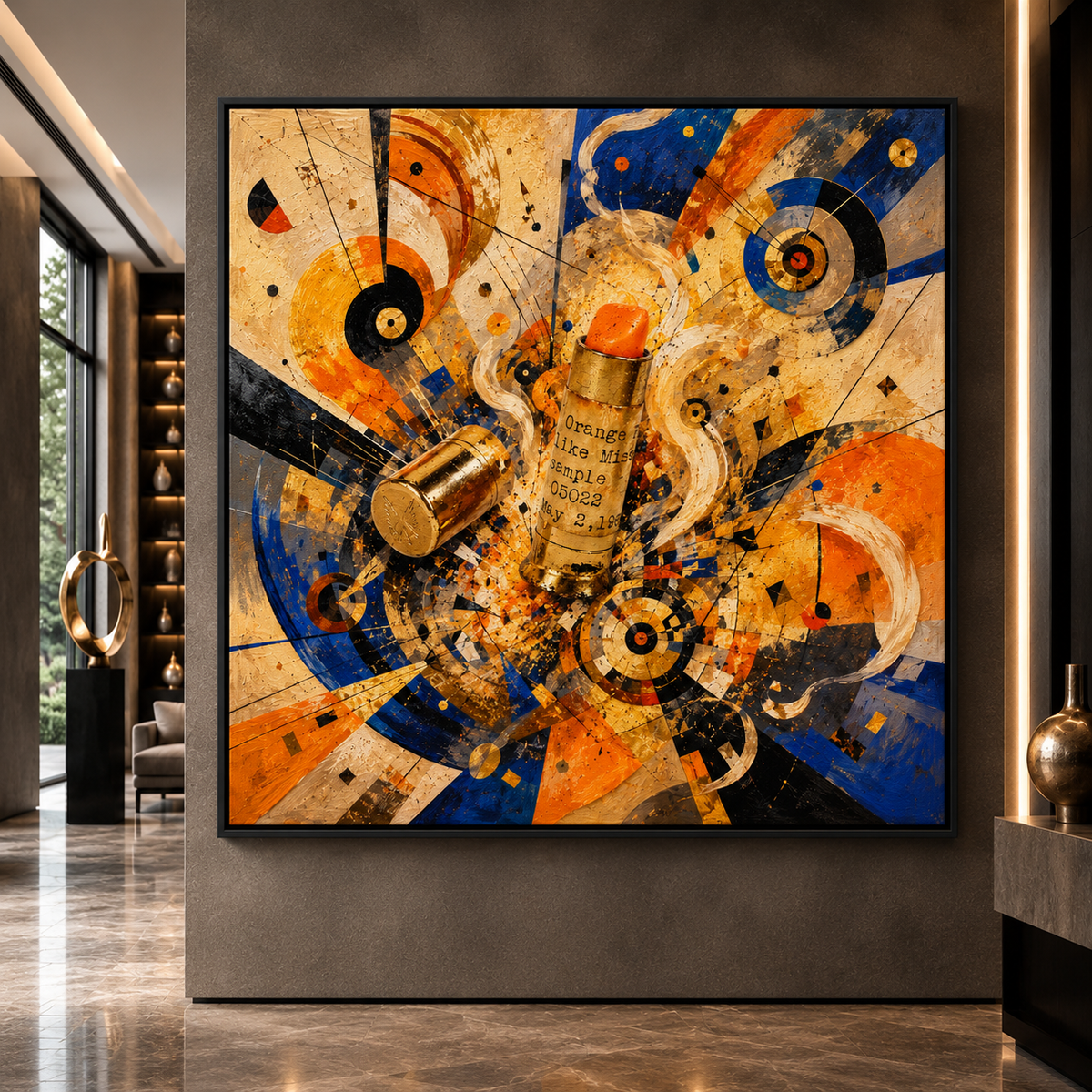 Bullseye — black floating frame mockup