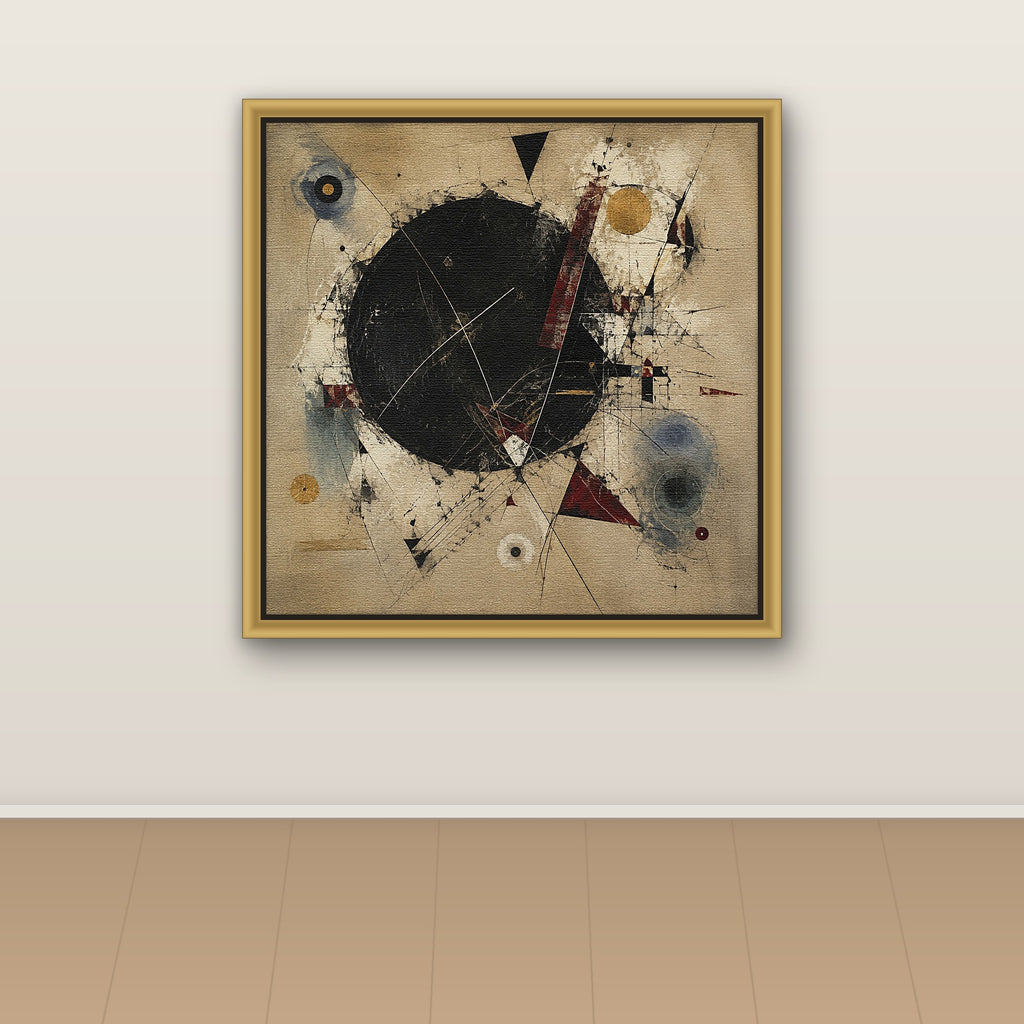 Black Rhythm in Linen and Gold