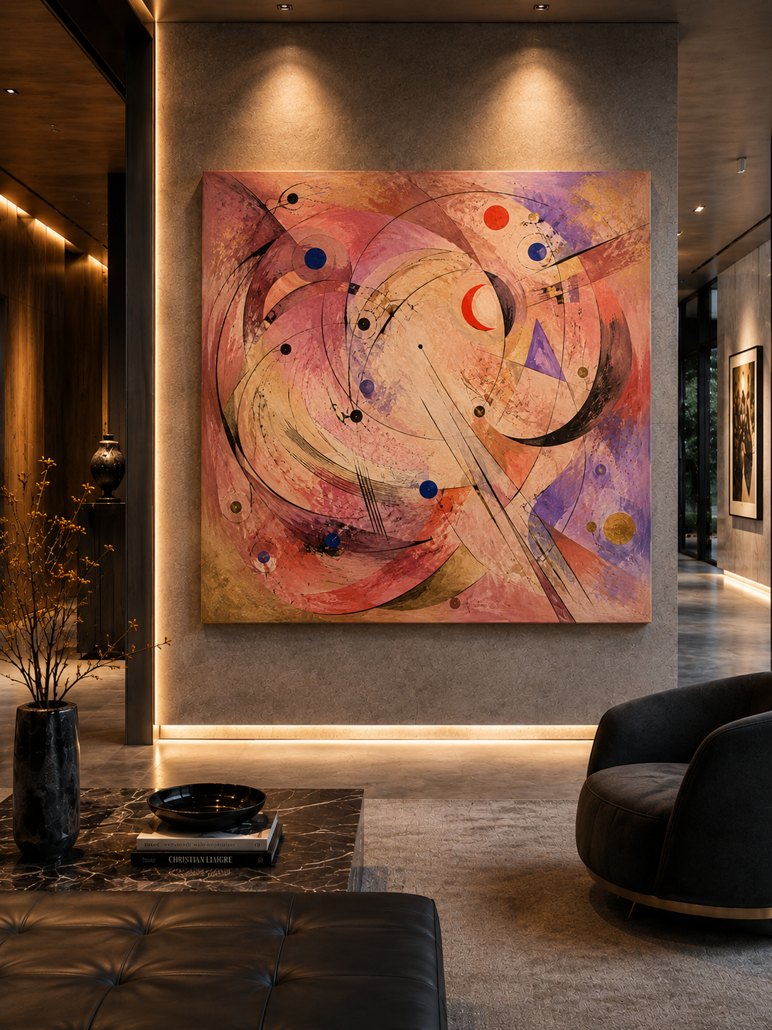 Rose Waltz Around a Luminous Center