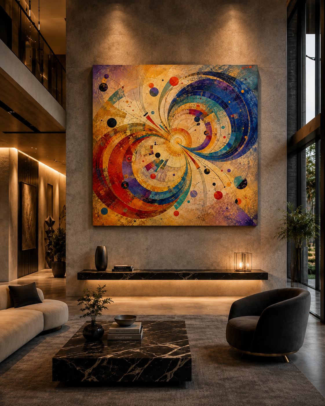Celestial Currents Meet in Golden Harmony