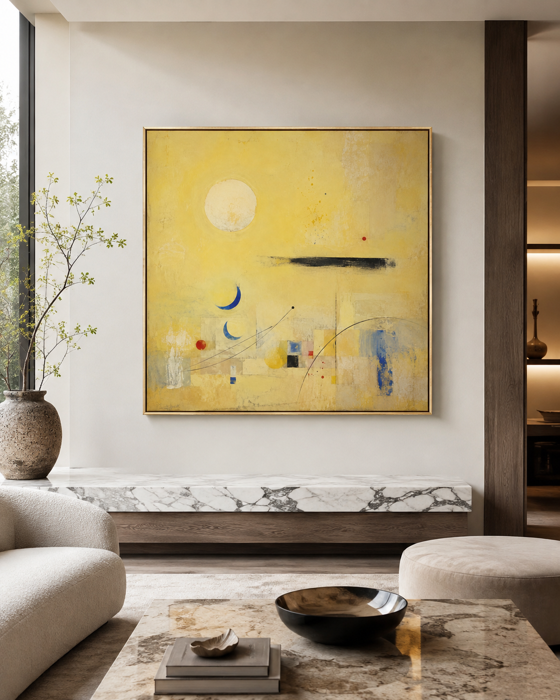 Yellow Silence with Hidden Rhythm