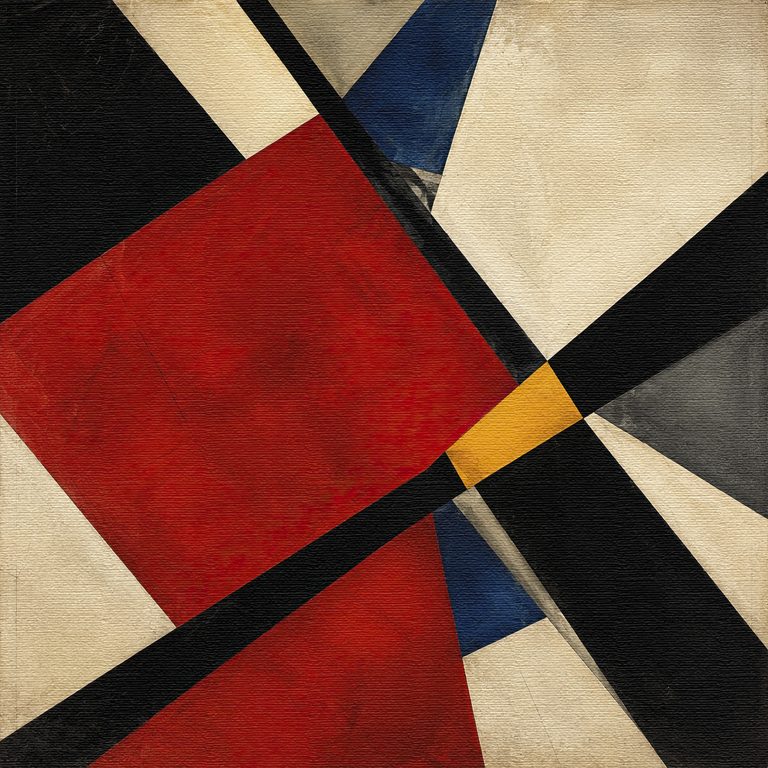 Constructivist Tension in Red and Black