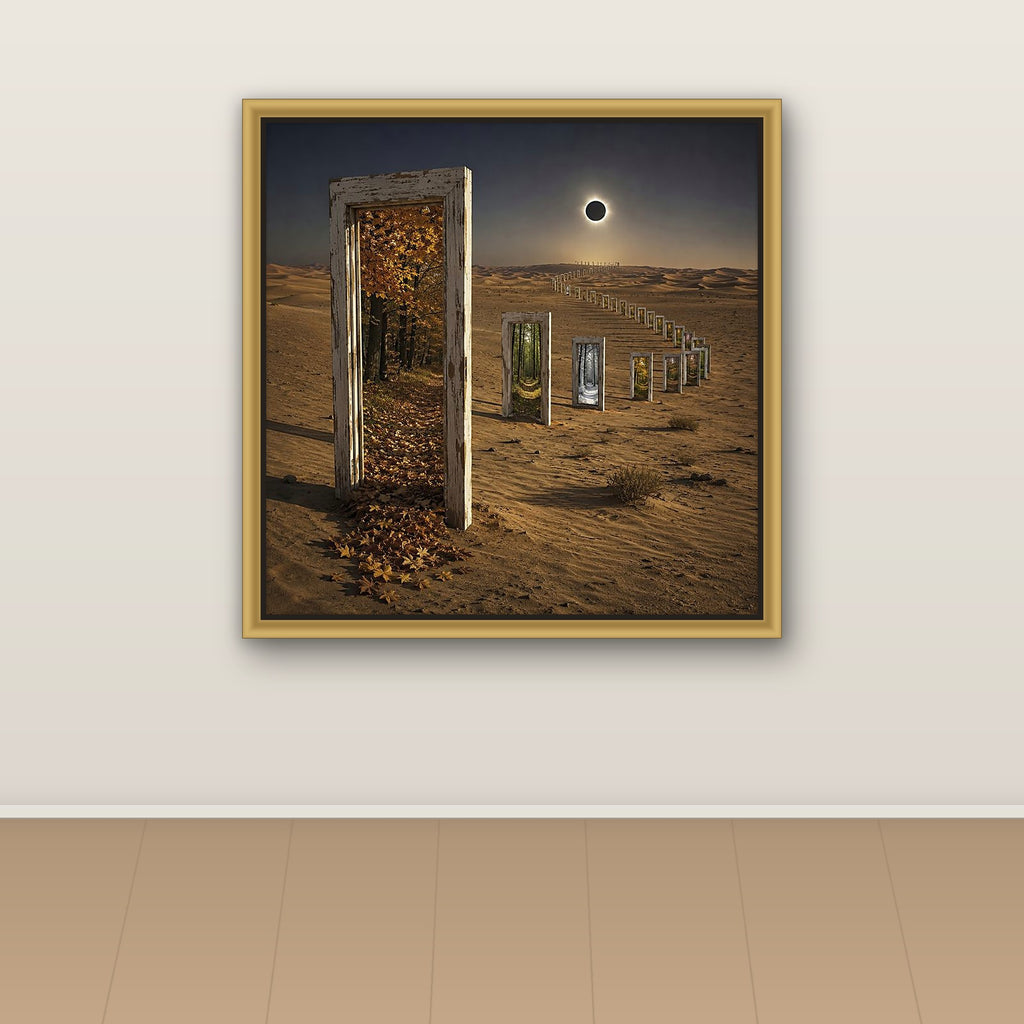 Desert doors toward the black eclipse
