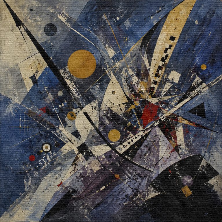 Fractured Indigo Symphony