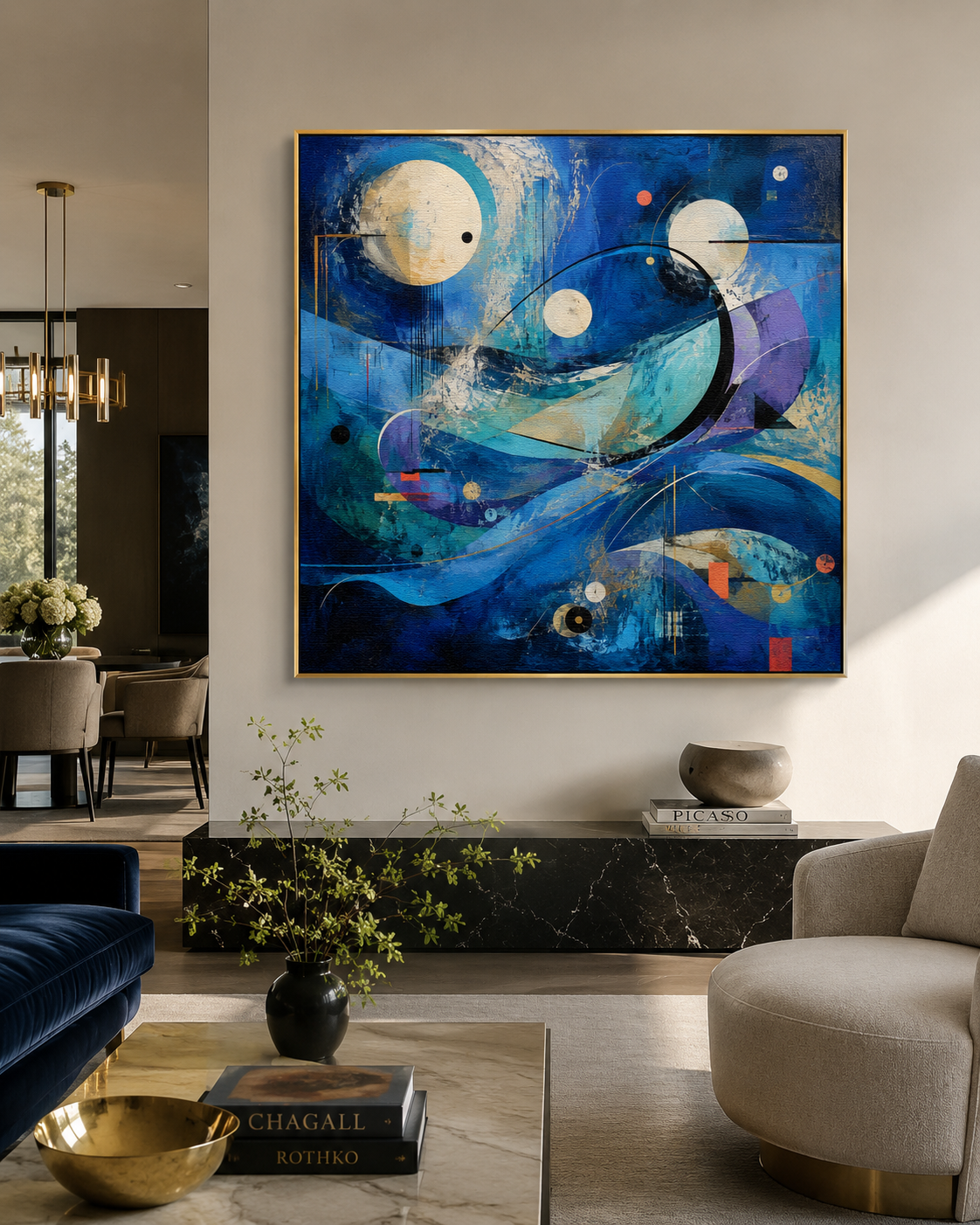 Oceanic Hymn in Blue and Gold