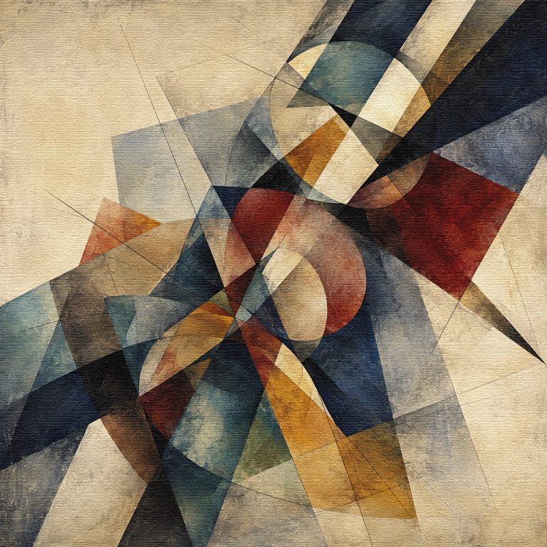 Indigo Planes Folding Through Space