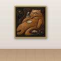 Monumental terracotta tabby reverie