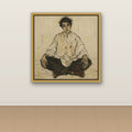 Seated Artist, Hollow Gaze