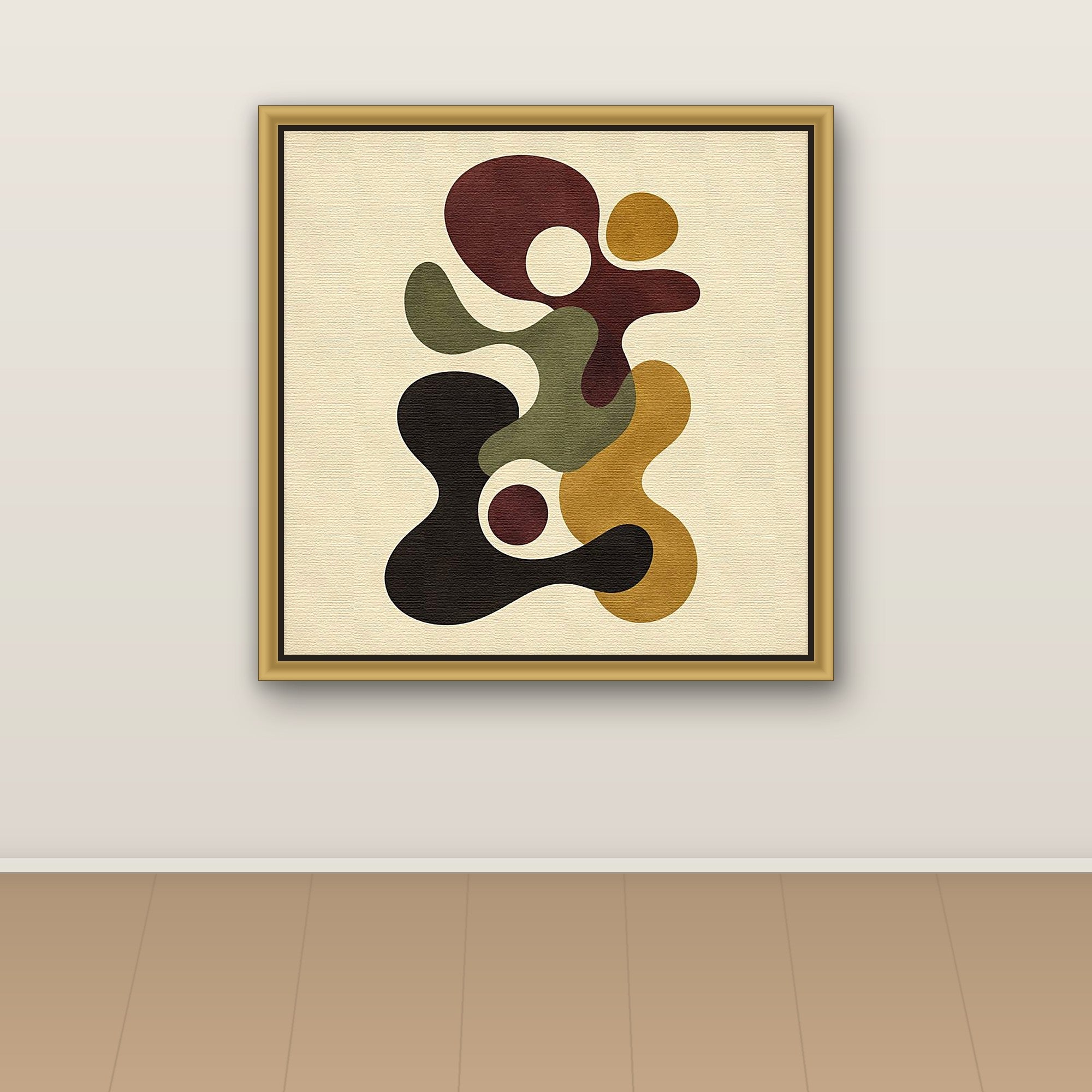 Serene biomorphic rhythm in paper