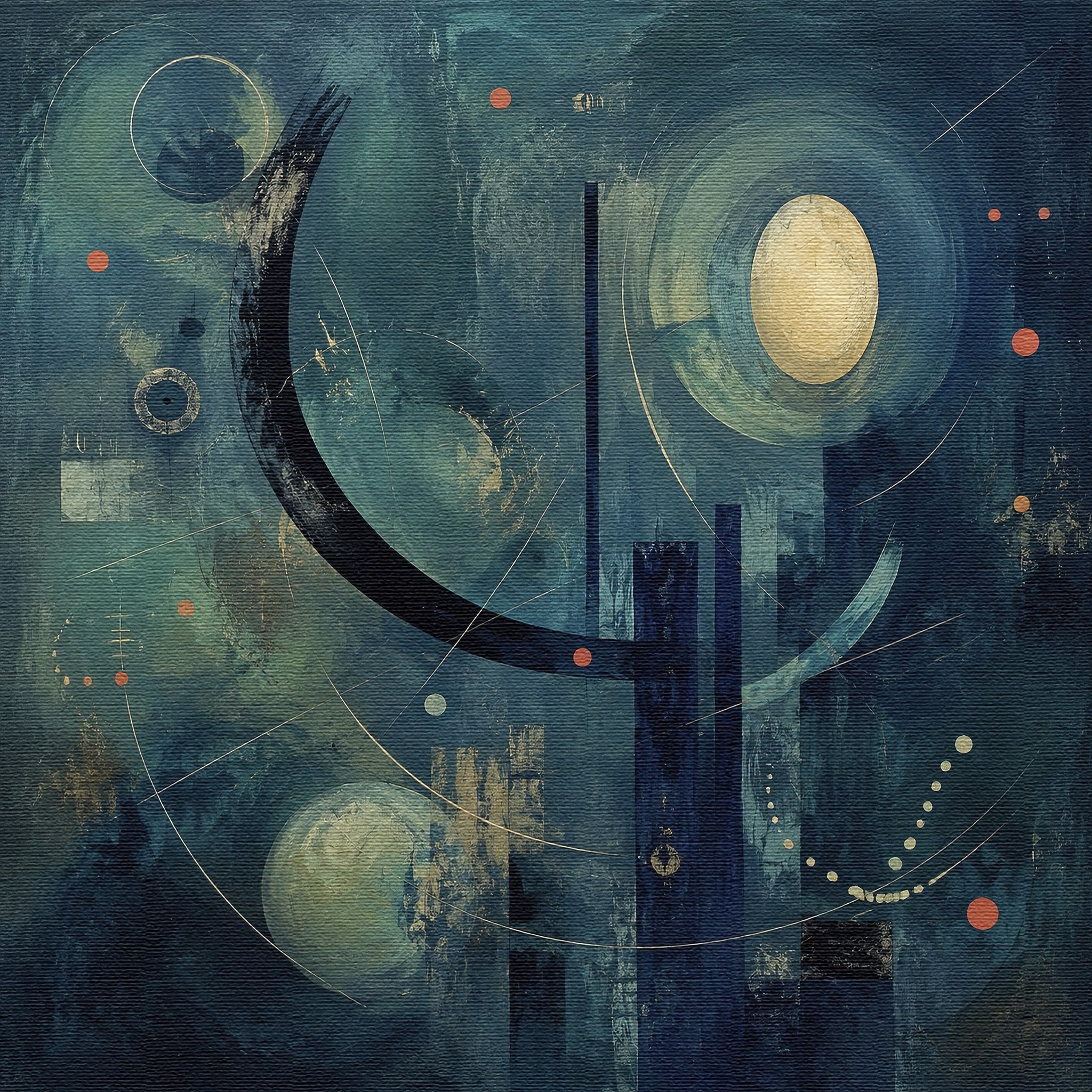Teal Nocturne in Motion