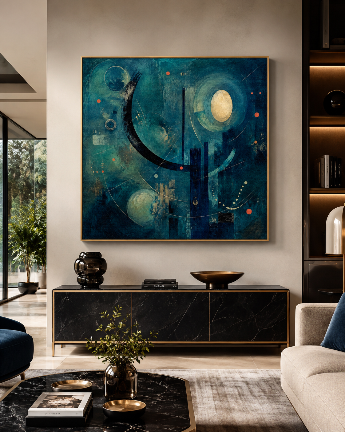 Teal Nocturne in Motion