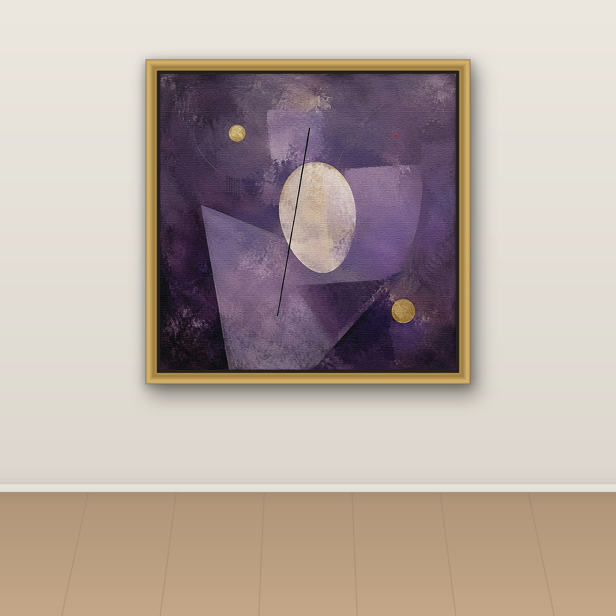 Violet Silence in Gold and Ivory