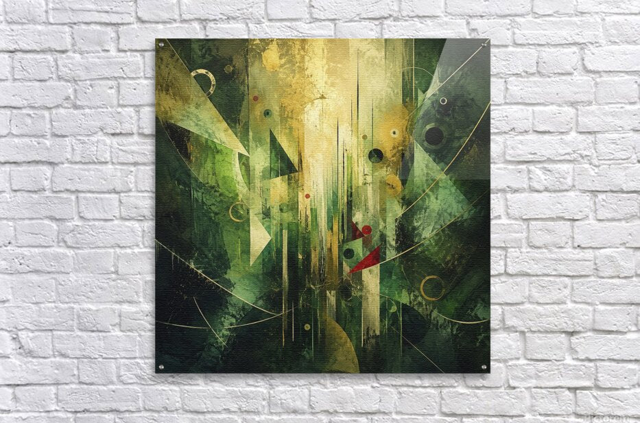 Emerald Ascension Through Golden Air