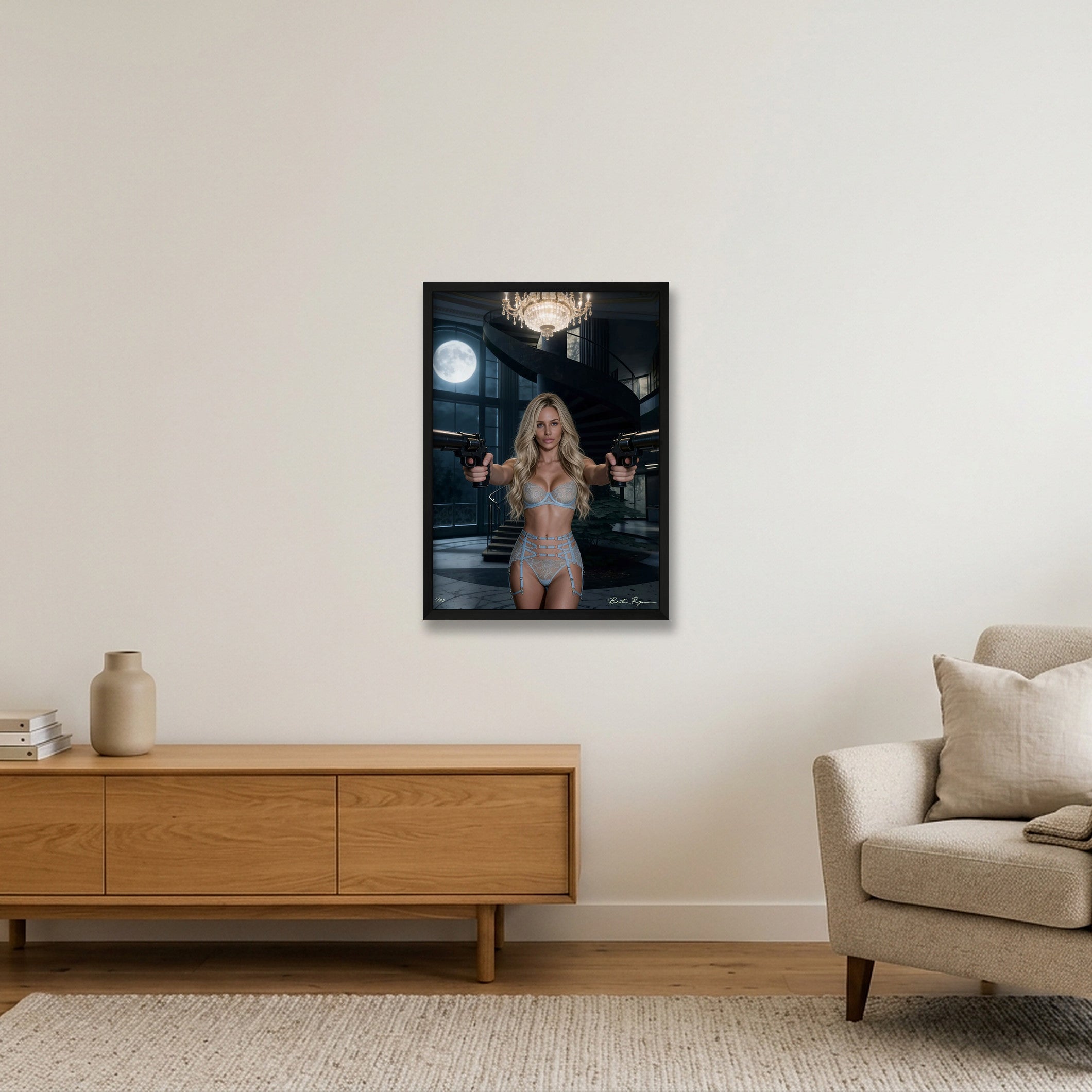 Priceless but Deadly — 42×59cm, 17×23" Black Frame